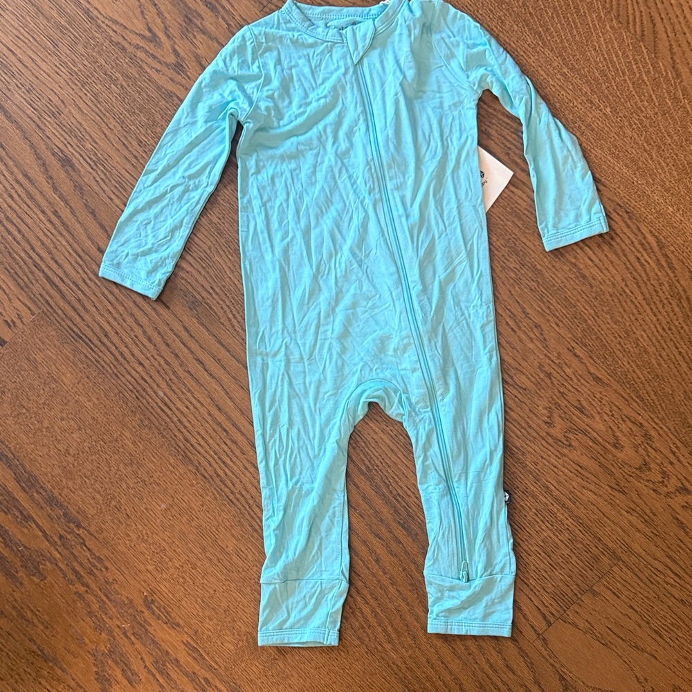 NWT - Kyte BABY Turquoise Kids One Piece Footless - 18-24 months